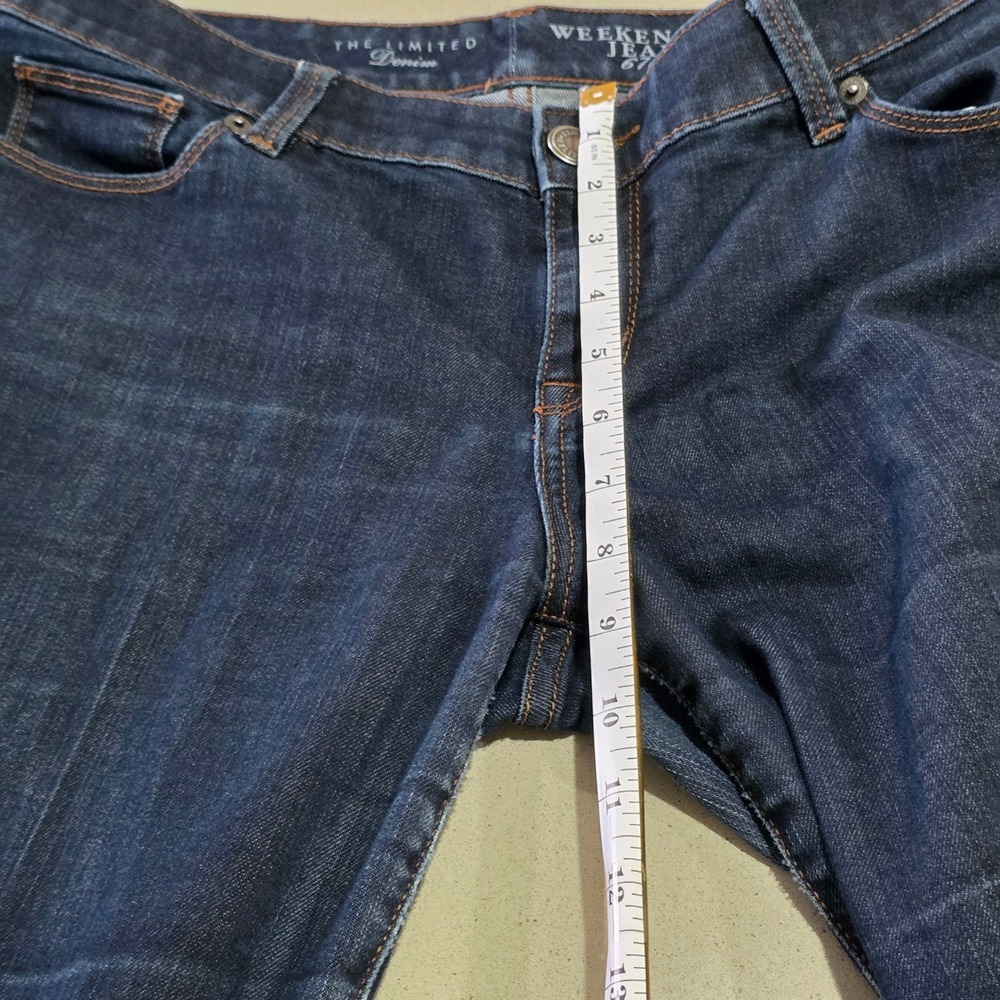 The Limited Denim Weekender Jean 678 Dark Wash Flare Leg Stretch Jeans Womens 8 - Picture 6 of 10